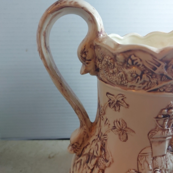 19th Century Staffordshire Creamware Pitcher with Battle Scene HW - Picture 4 of 13